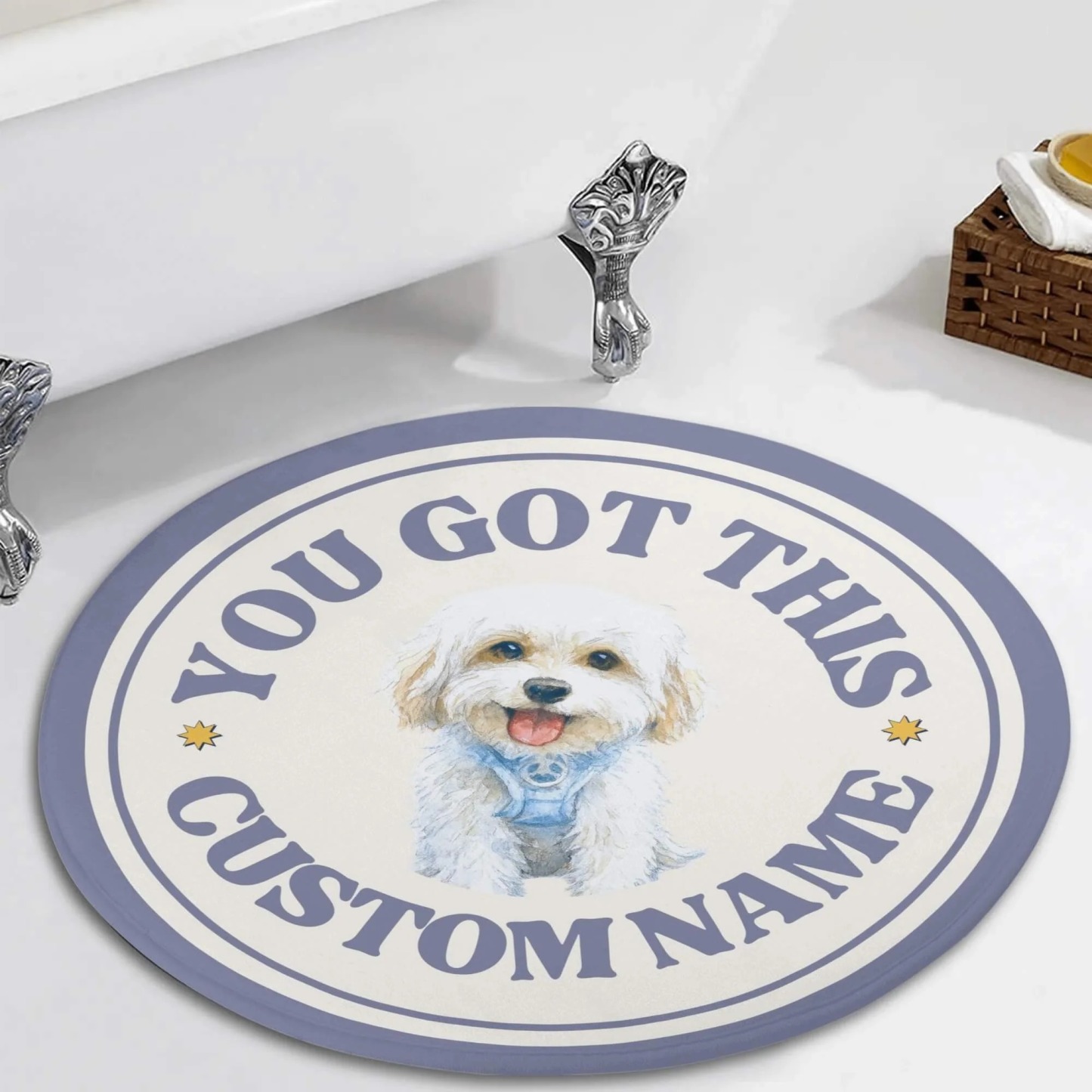 Custom Pet Rug - Simple Cartoon Style