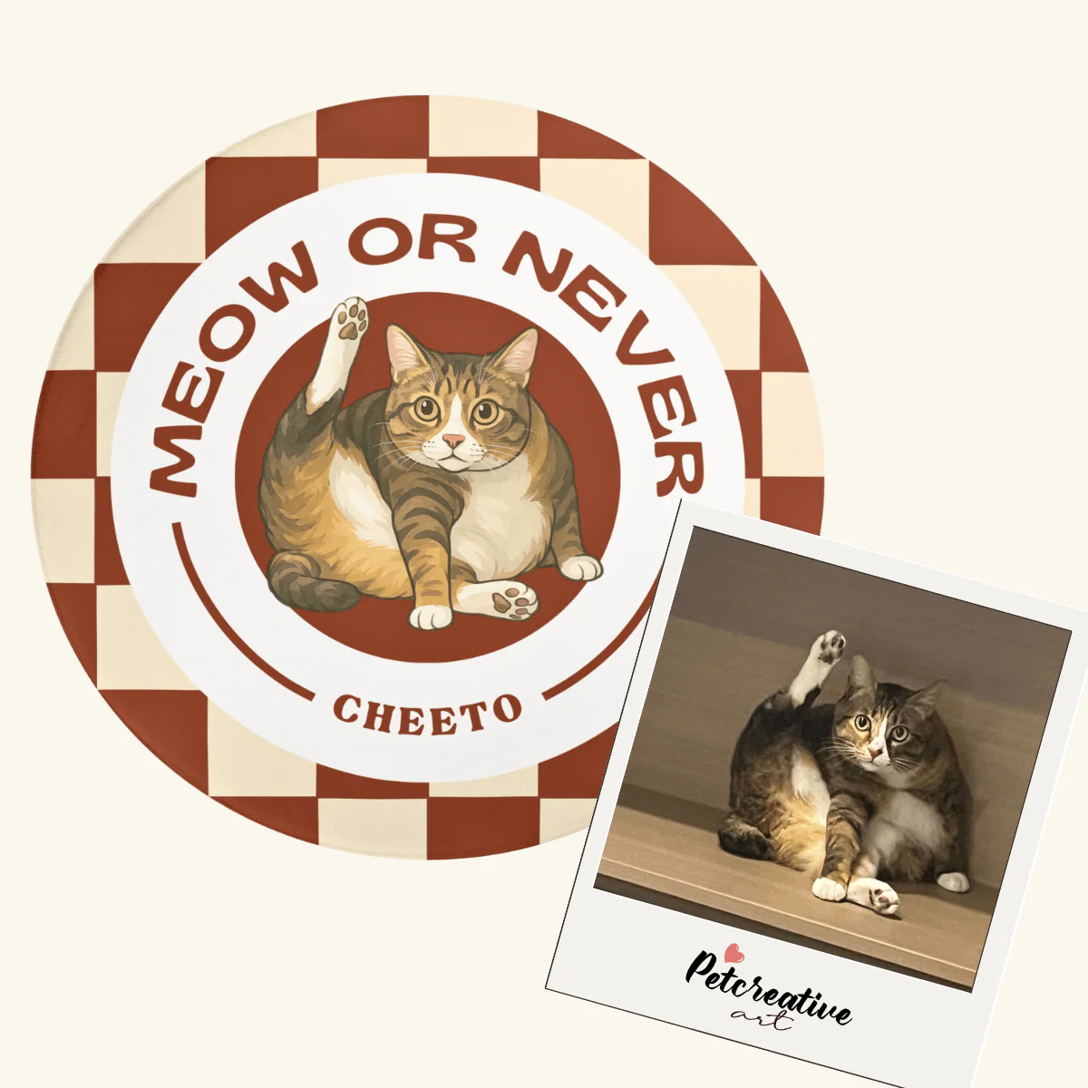 Custom Pet Rug - Meow or Never