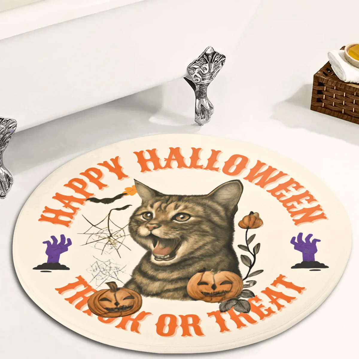 Custom Pet Rug -Halloween Scream