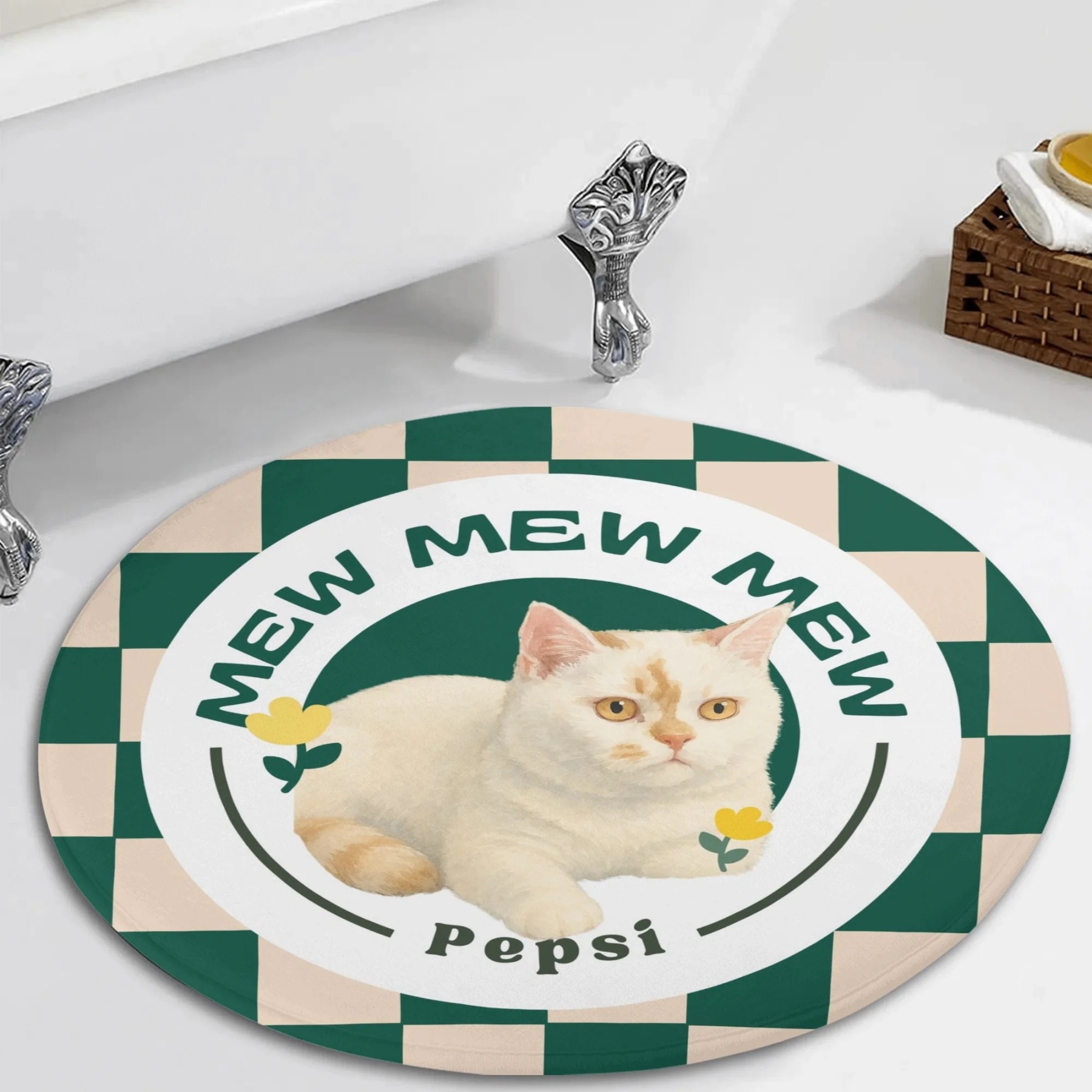 Custom Pet Rug - Meow or Never