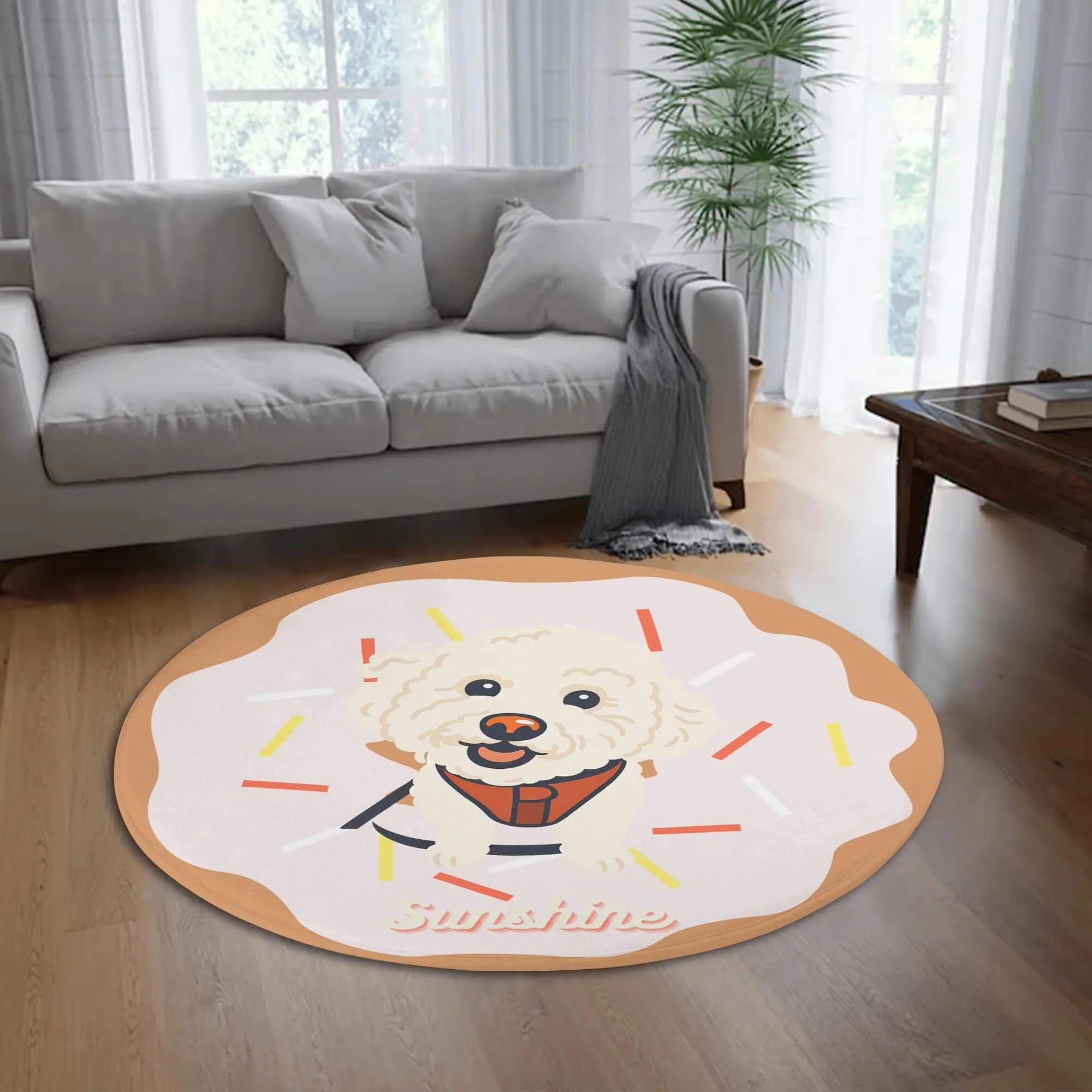 Custom Pet Rug -Doughnut Style
