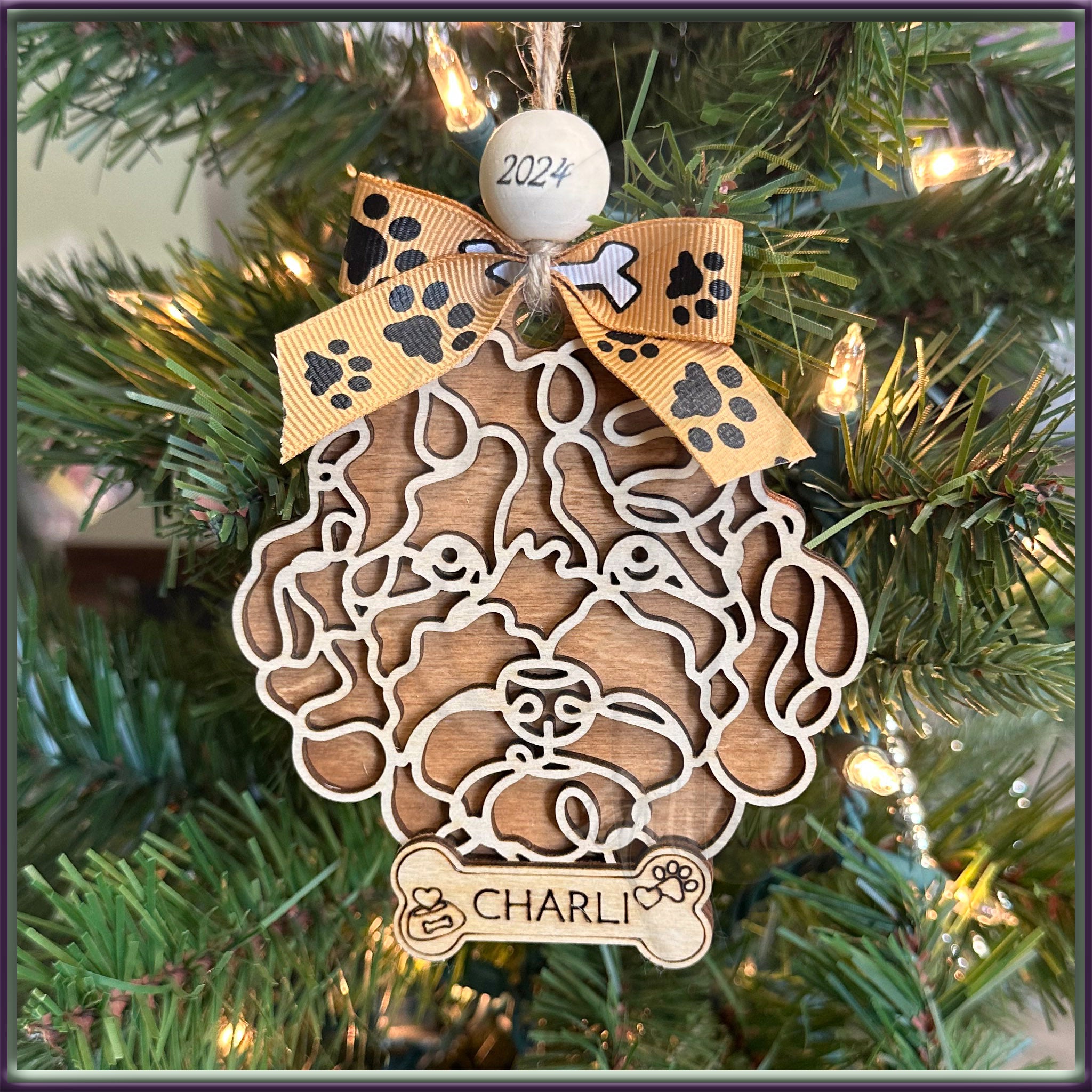 Dog Breed Christmas Ornaments Custom Personalized Gift Keepsake