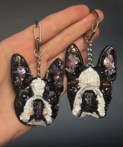 Handmade Custom Pet Portrait Brooch, Keychain, Send us a photo of your pet and let us customize a brooch, keychain
