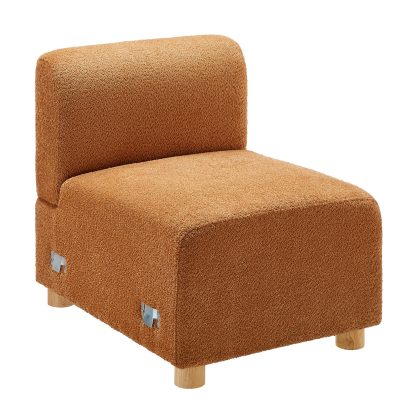 26''W Middle Module Seat for L/U/V Shaped Boucle Modular Sofa Curry