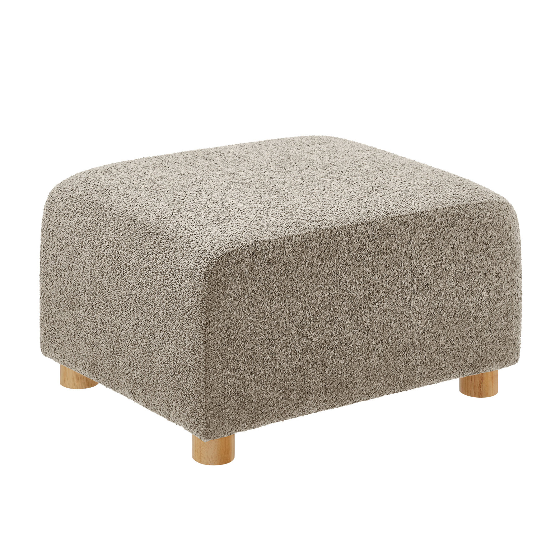 32''W Upholstered Ottoman for L/U/V Shaped Boucle Modular Sofa Camel