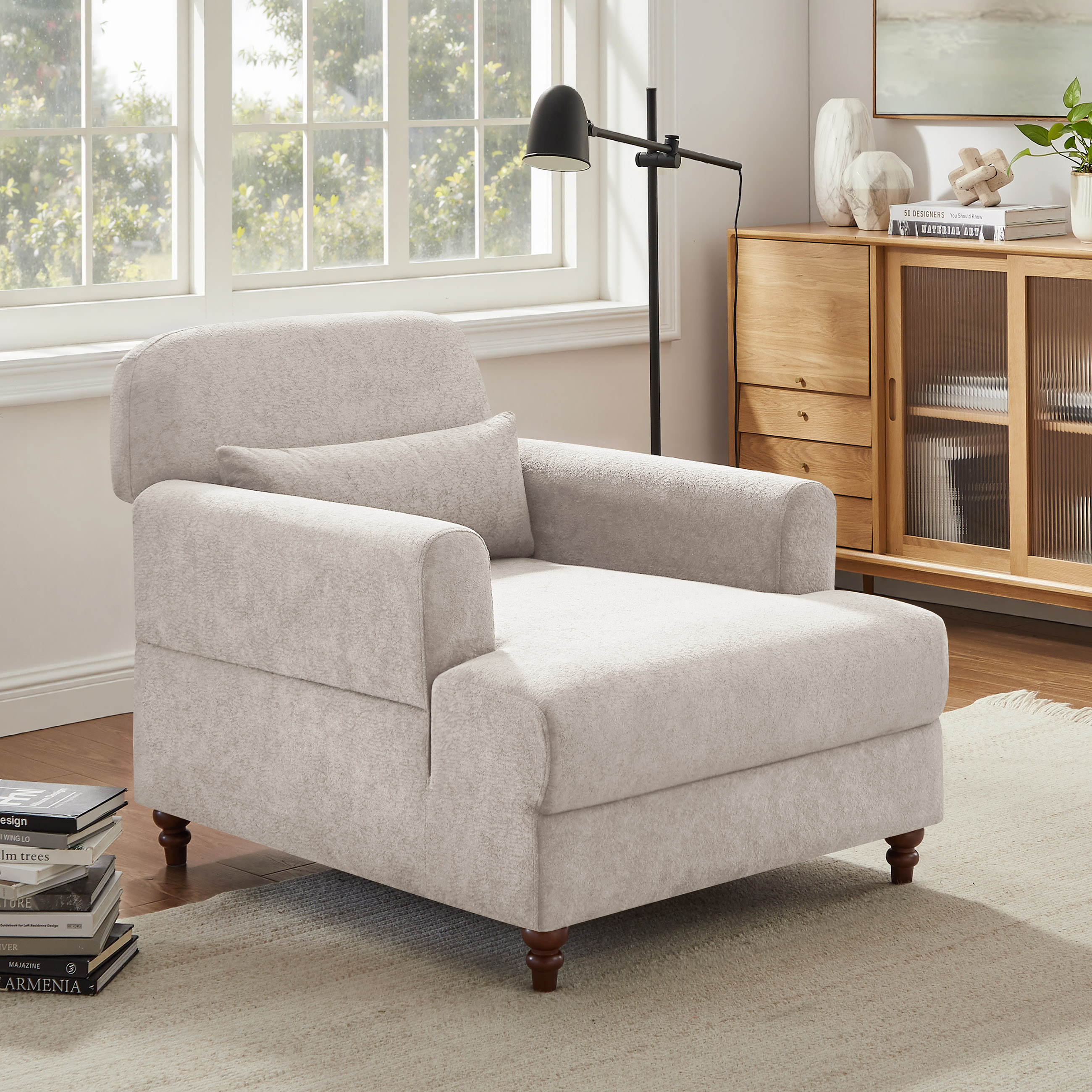 Oversized Chaise Lounge Chair Indoor, Cloud Sleeper Couch for Living Room