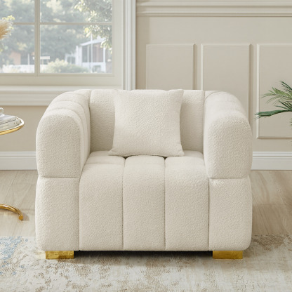 48'' W Oversized Waffle Accent Sofa Chair for Corner & Apartment