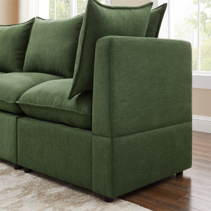 34'' Corner Seat for L/U Shaped Linen Modular Sofa