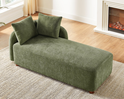 Oversized Chaise Lounge Chair with Pillow for Living Room