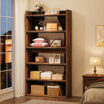 VANOMi 6-Tier Display Storage Bookshelf for Home, Office, Bedroom