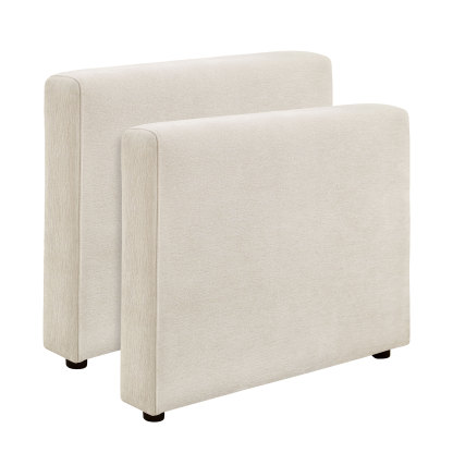 Side Seats & Armrests for 94''-121''L/U Shaped Chenille Modular Sofa