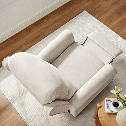 Oversized Push-Back Recliner with Lumbar Support for Living Room, Bedroom & Reading Nook