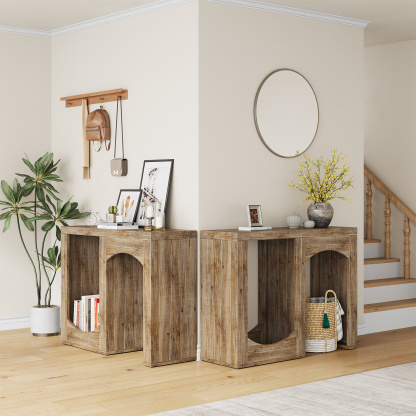 71'' Modern Farmhouse Console Table for Living Room, Entryway & Hallway VANOMi