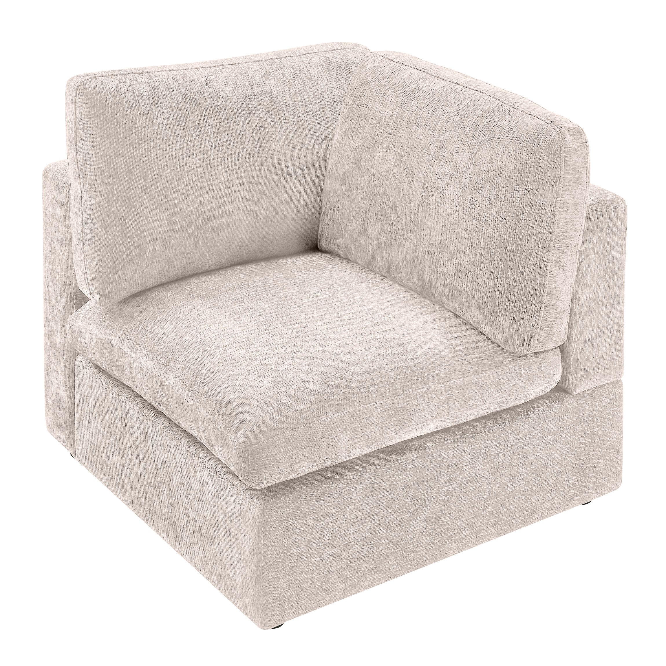 Side Seats & Armrests for 94''-121''L/U Shaped Chenille Modular Sofa Camel