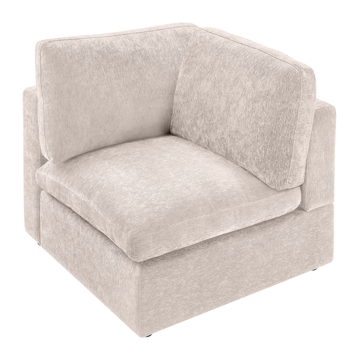 Side Seats & Armrests for 94''-121''L/U Shaped Chenille Modular Sofa Camel