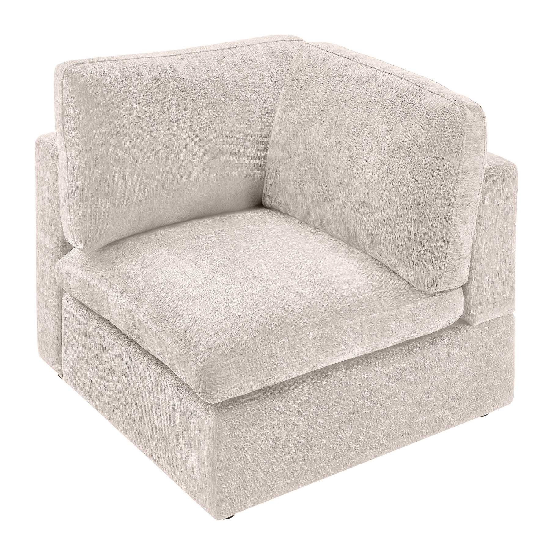 Side Seats & Armrests for 94''-121''L/U Shaped Chenille Modular Sofa Camel