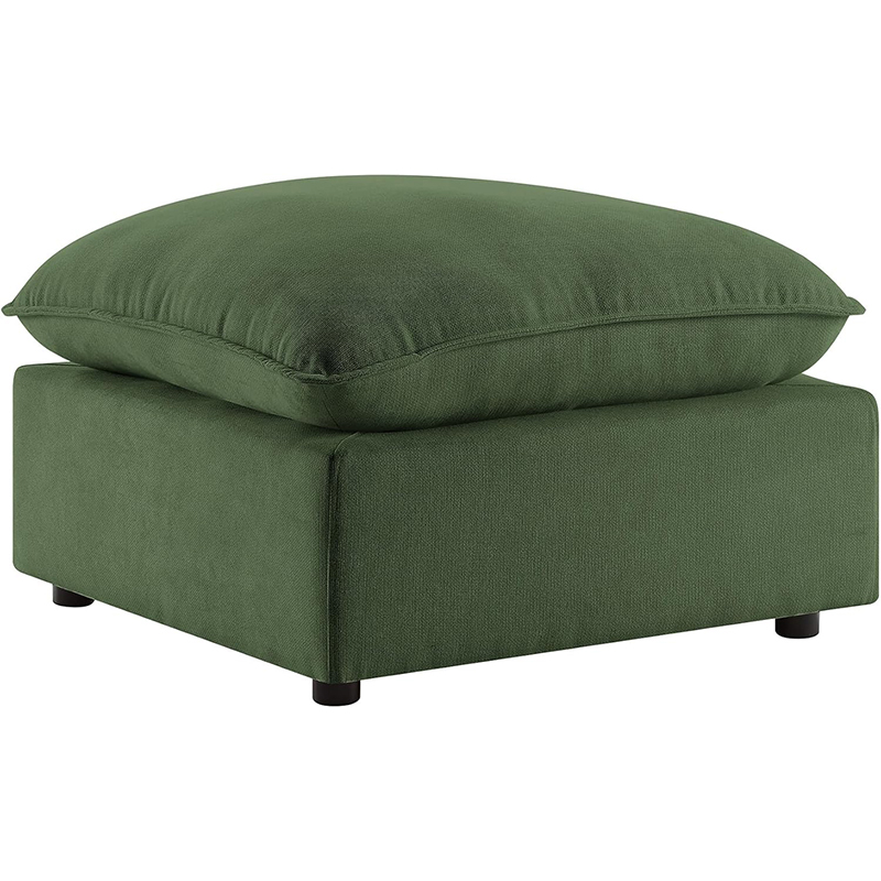 VANOMi Versatile Ottoman Module for Modular Sofa Sectional Couch Cube Seat Green