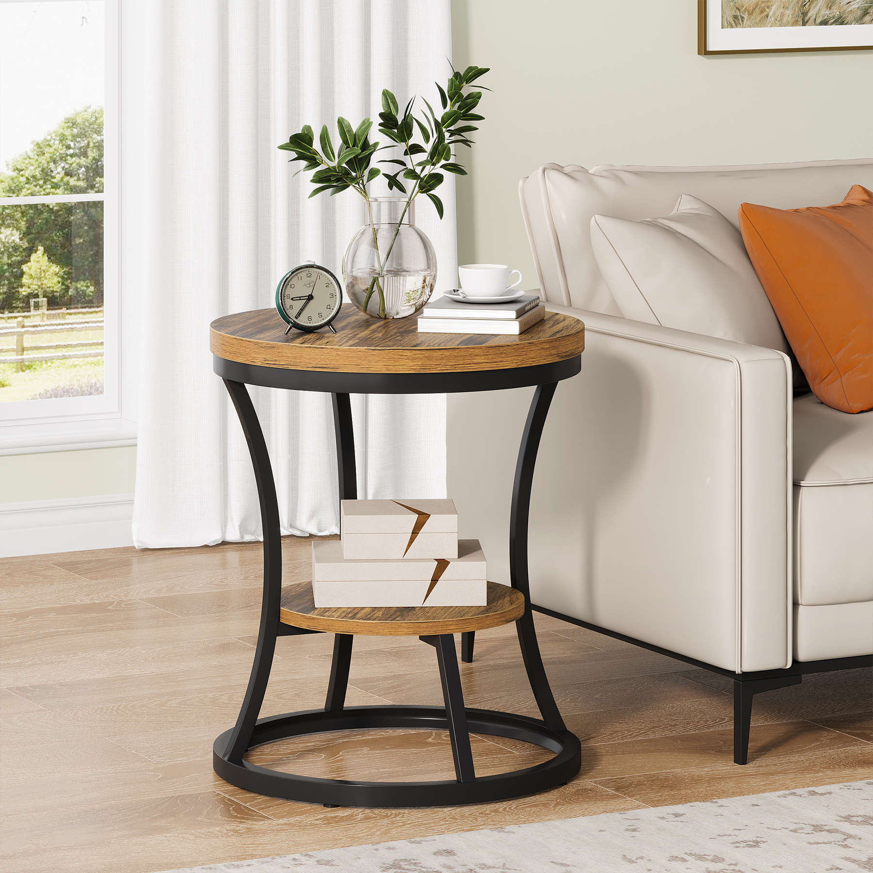 VANOMi-Rustic-Round-End-Table-