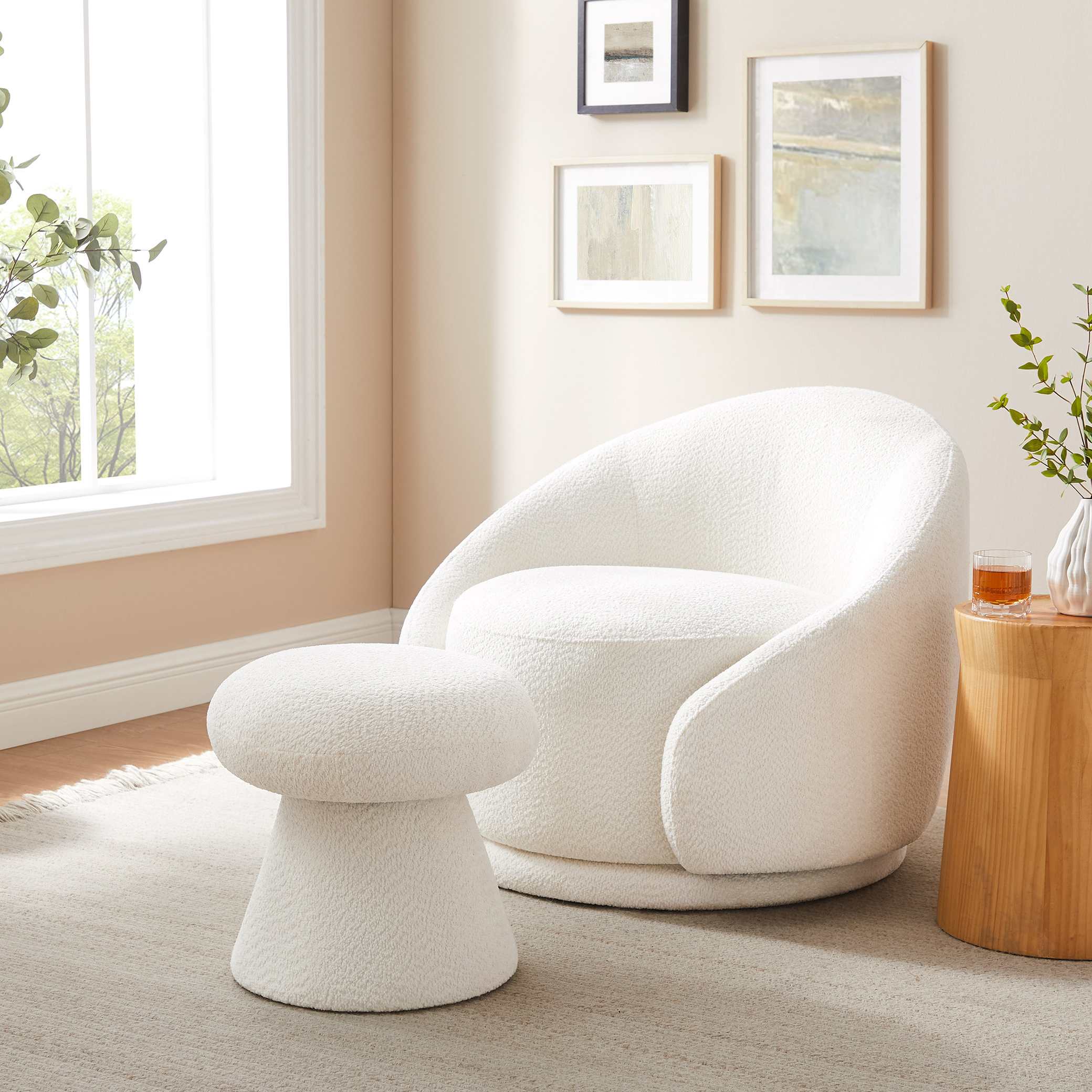 Buy Chic Mushroom Ottoman for Your Space Online at VANOMi