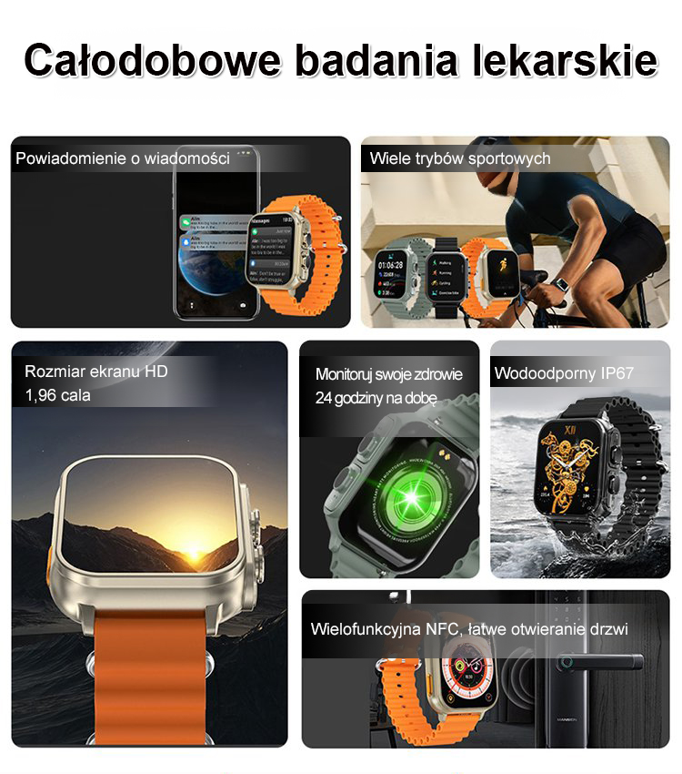 Słuchawki Ultra 2w1 - sprytny zegarek
