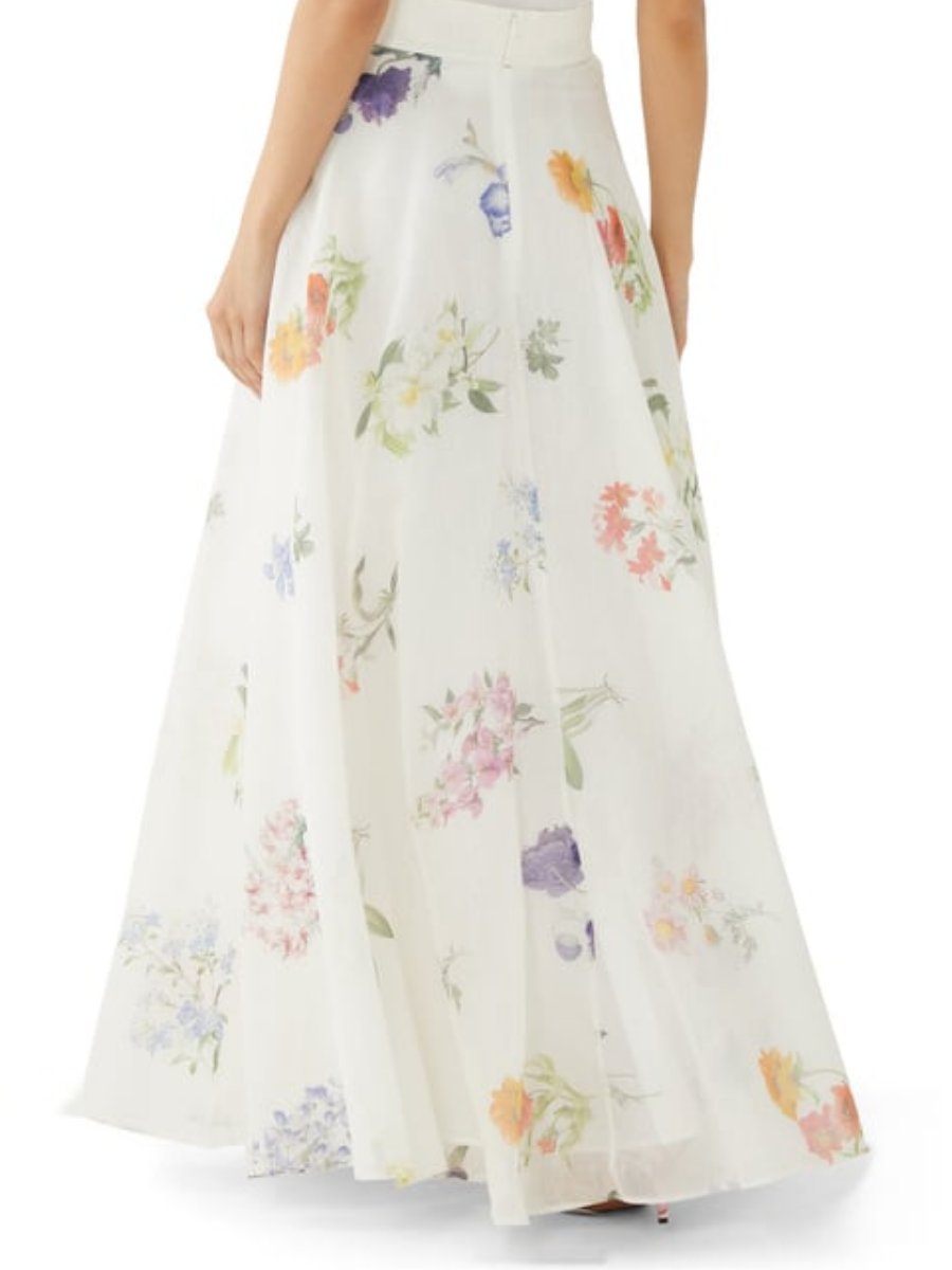 Floral Print Button Two-piece Set