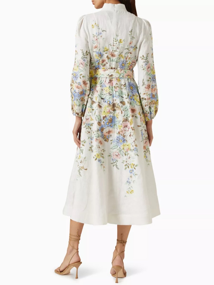 Floral Print Midi Dress