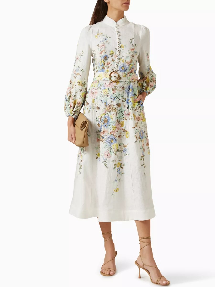 Floral Print Midi Dress