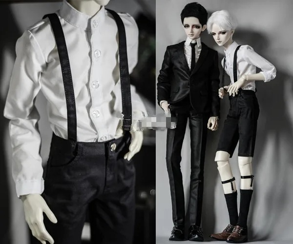 Custom Cool Strap Pants Bib Pants for 1/4 MSD 1/3 SD10 SD13 SD17 Uncle BJD Doll Clothes CMB63