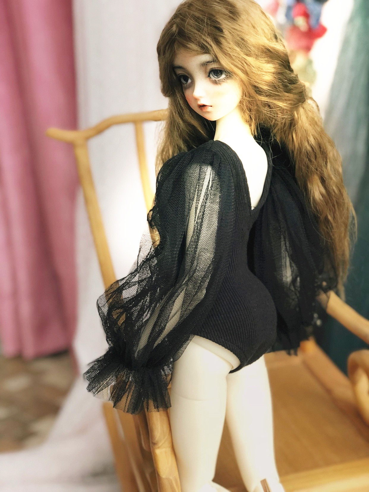 Swan Dancing Outfit  for 1/6 1/4 MSD Minifee 1/3 Girl BJD Doll Clothes CWB292