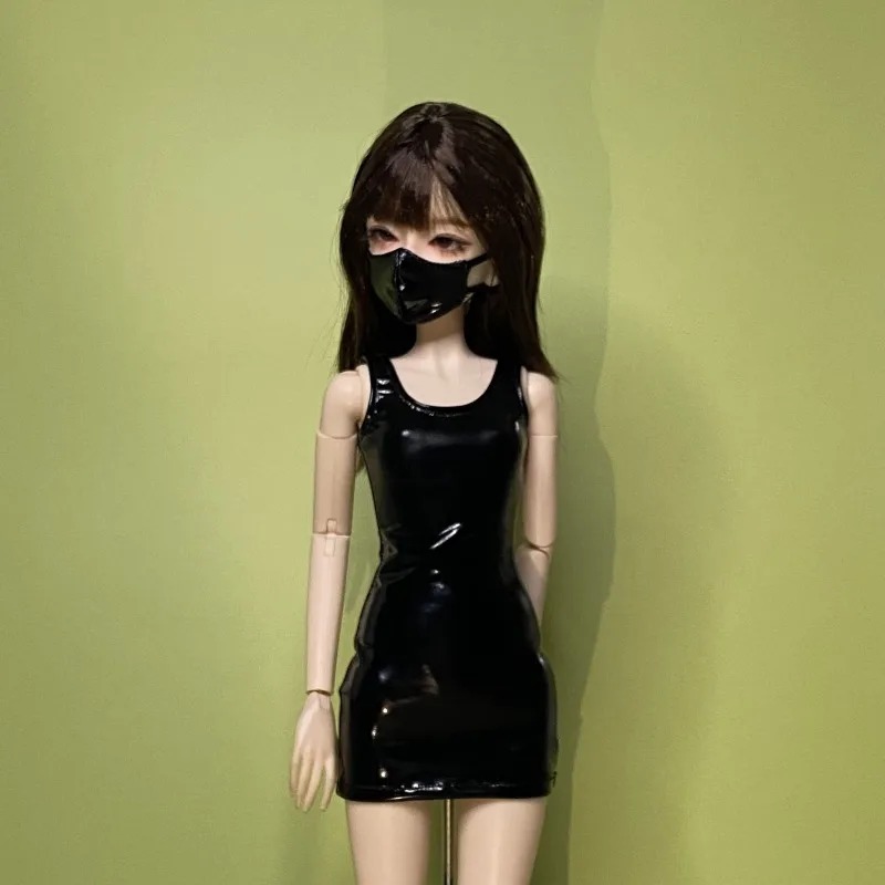 BJD  Sexy Leather Slim Dress for 1/4  MSD Doll Clothing Accessories CWB340