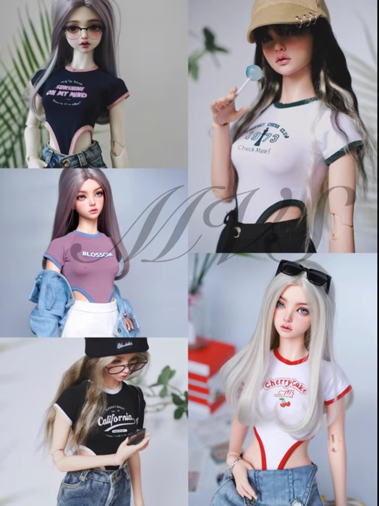 Overall Shirt for 1/3 1/4 SD16 BJD Doll Clothes Customized CWB309