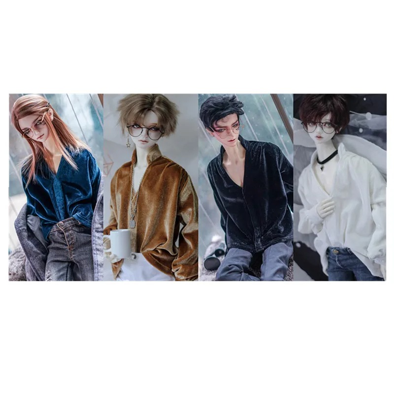 Customized Warm Velet Shirt for BJD 1/4 ,1/3 SD13 SD17 Doll Clothes CMB303