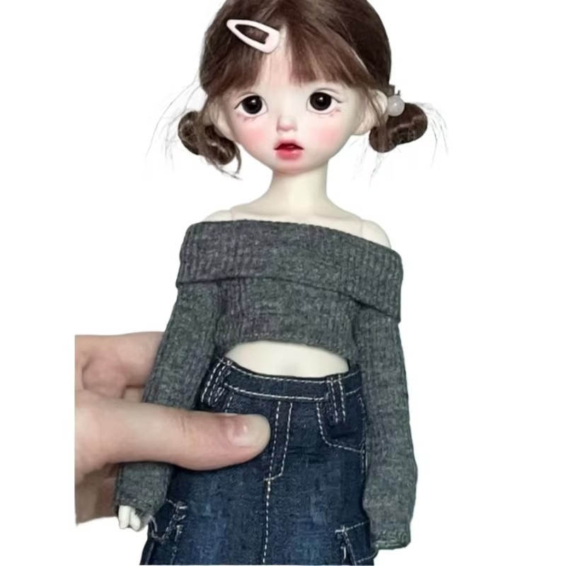 Straight-Shoulder Knit Top For BJD Doll Clothes CWB353