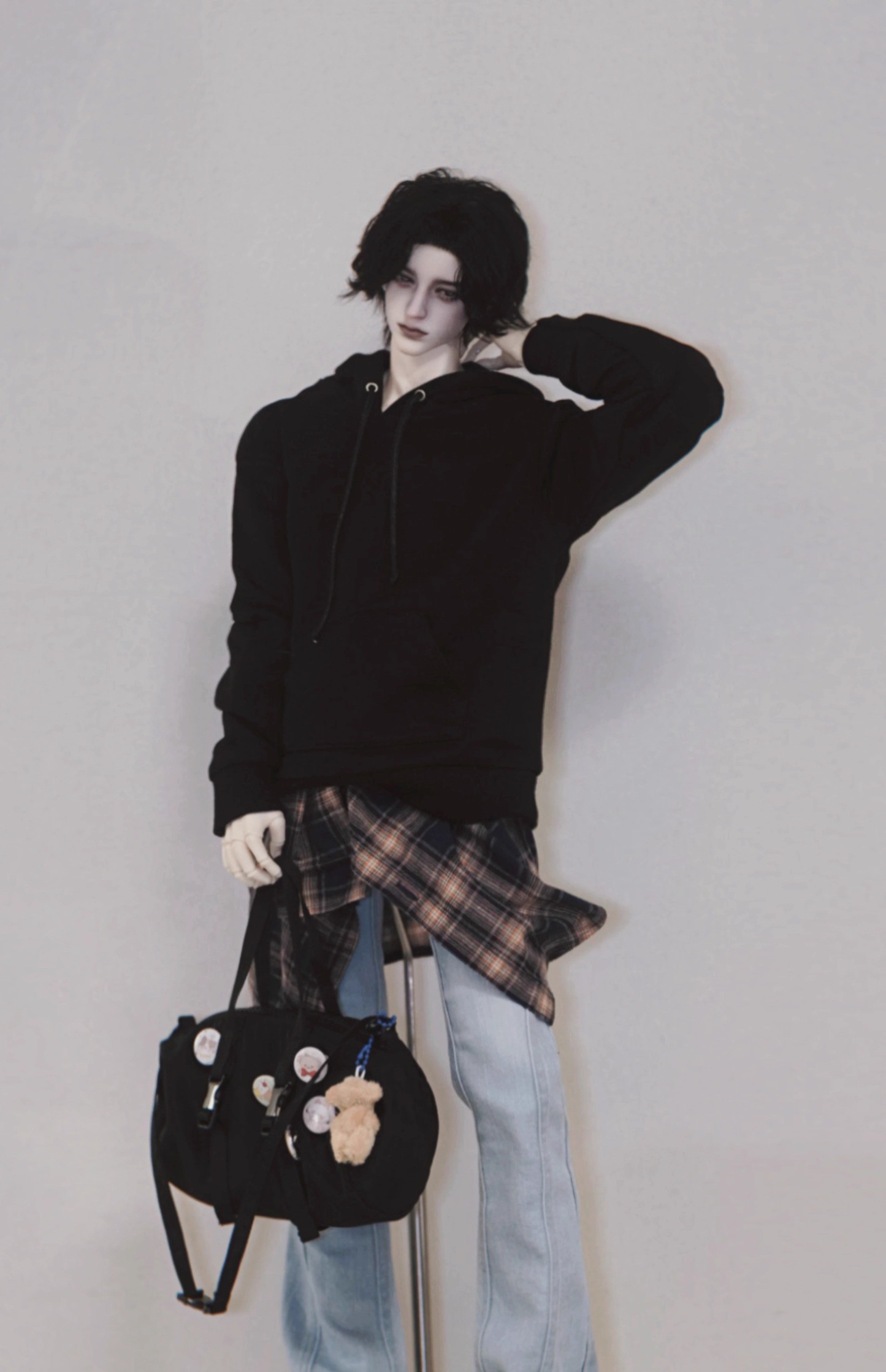 Customized HoodedSweatshirt for BJD Doll Clothes 1/4 1/3 IP Uncle ID75 W510