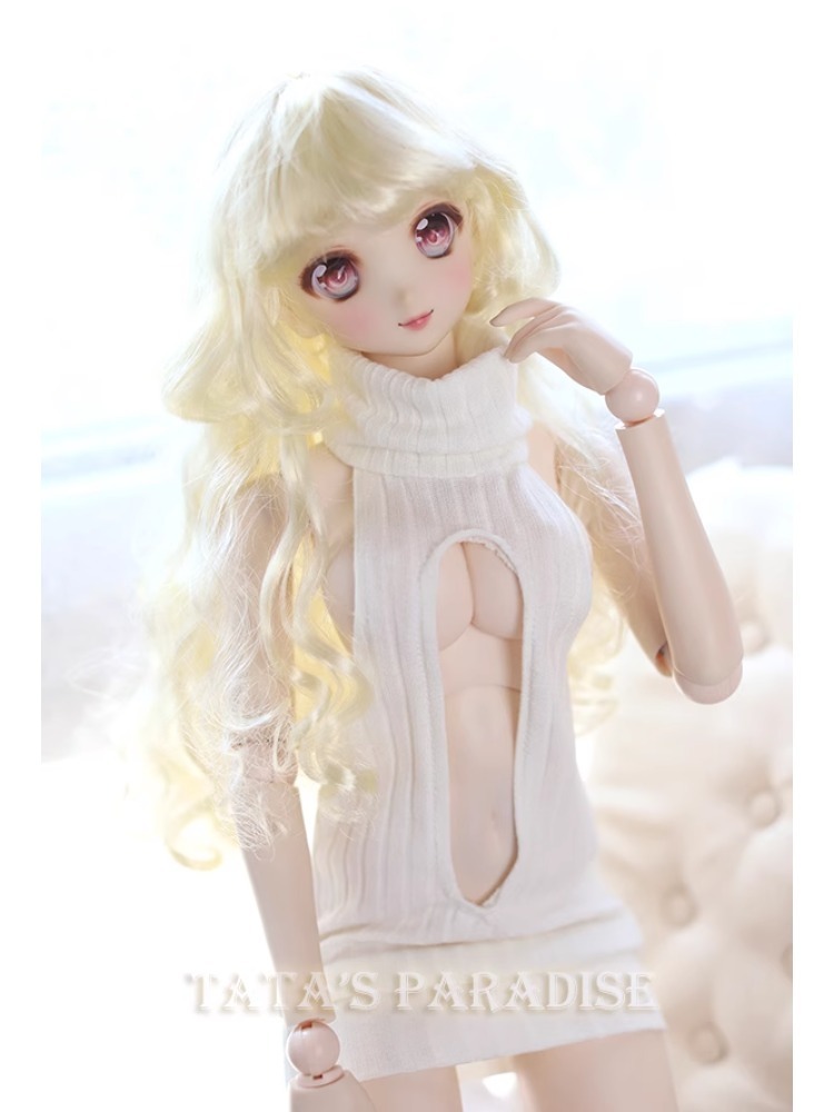 BJD Sexy High Lapel Backless Sweater Top 1/6 1/4 1/3 Smart Doll DD SD Doll Clothes 