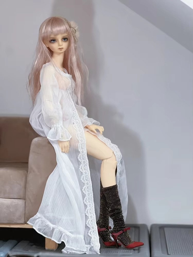 Sexy Chiffon Dress Night-robe for 1/6  1/4 ,1/3 BJD Doll Clothes Customized CWB282