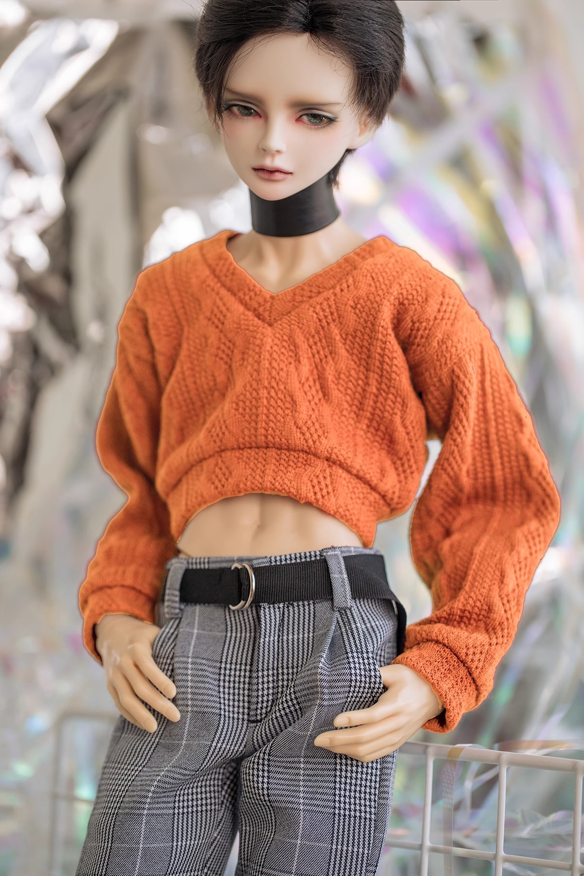 Custom Short Style Stylish Sweater For BJD Doll 1/6 1/4 1/3 Uncle ID75 CMB233