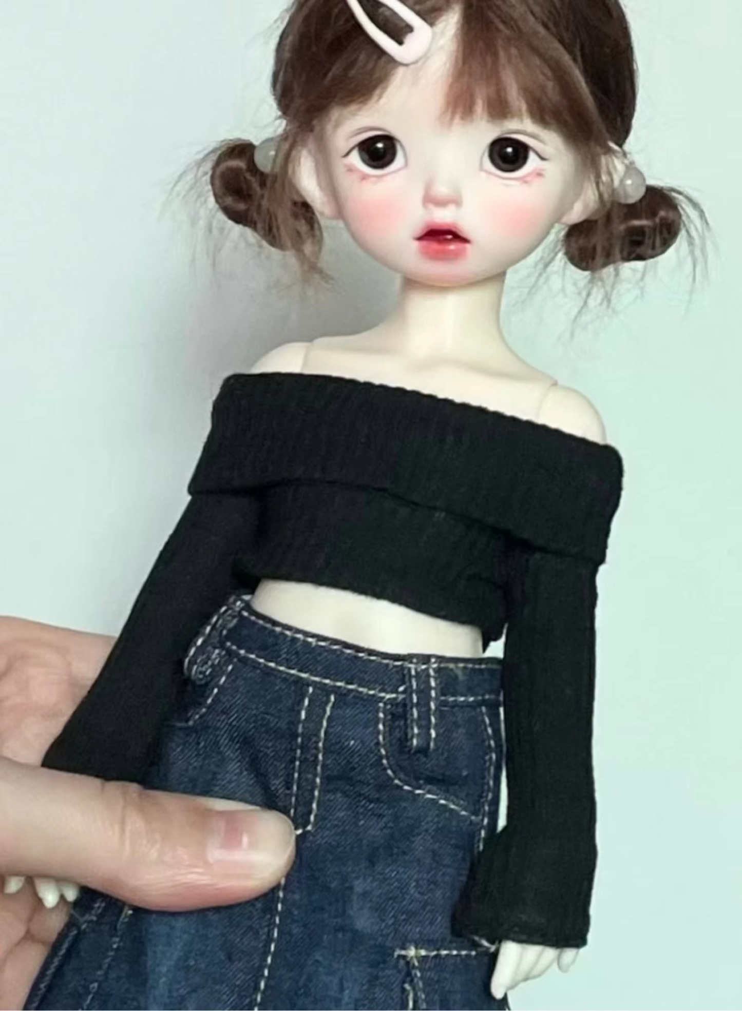 Straight-Shoulder Knit Top For BJD Doll Clothes CWB353