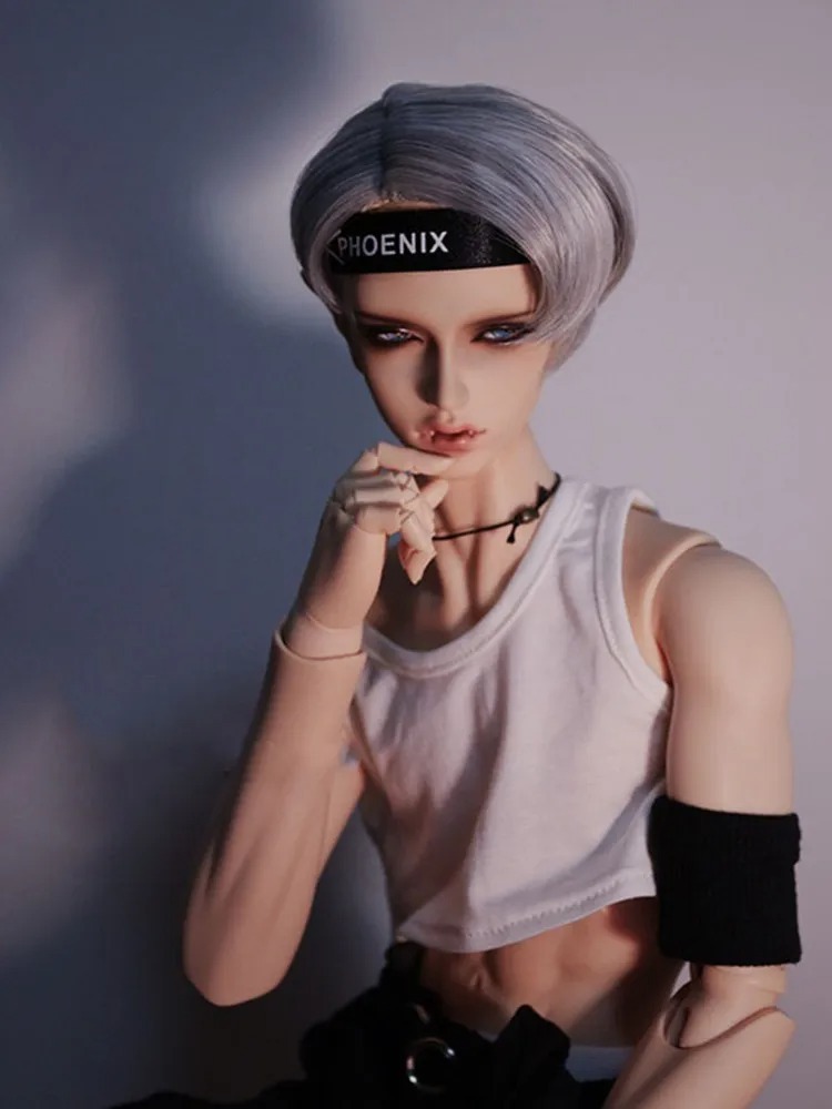 Cuetom Sexy Short Vest T-shirt for BJD  1/6 YOSD 1/4 MSD 1/3 SD13 SD17 Uncle Doll Clothes Accessories CMB122