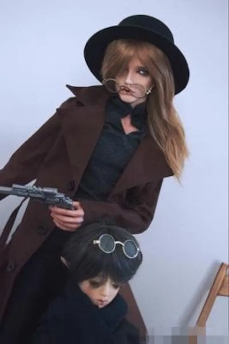 Custom Handsome Wind Coat For MSD BJD Doll Clothes 1/4 1/3 Uncle IPSID CMB64