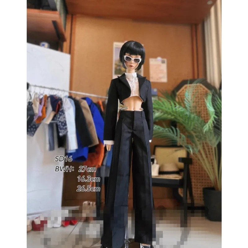 BJD Office Suit Short Shirt Coat Long Pants for 1/3 SDgr SD16 DD Doll Clothes Accessories CWB356