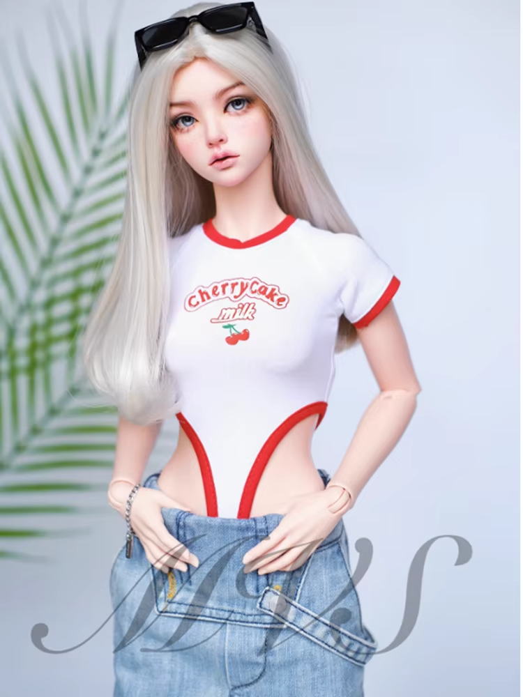 Overall Shirt for 1/3 1/4 SD16 BJD Doll Clothes Customized CWB309