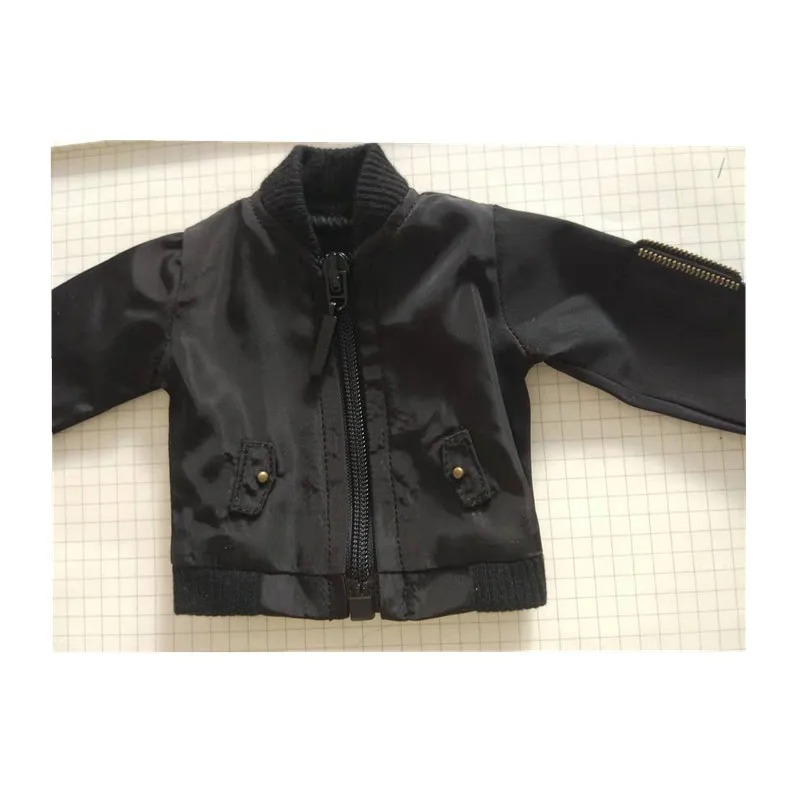  Customized Cool Zipper Jacket Coat Top for 1/6 1/4 msd,1/3 SD17,Uncle Doll Clothes CMB259