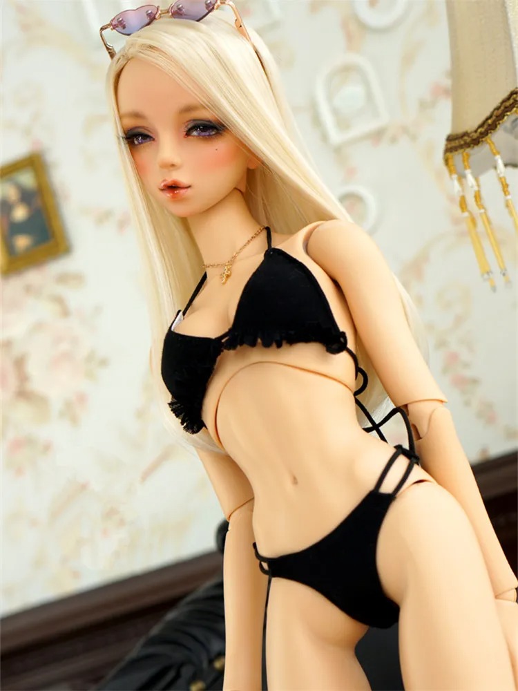 Summer Hot Bikini Suit Bra Underwear for BJD 1/6 1/4 1/3 SD16 Doll Clothes Custom UW34