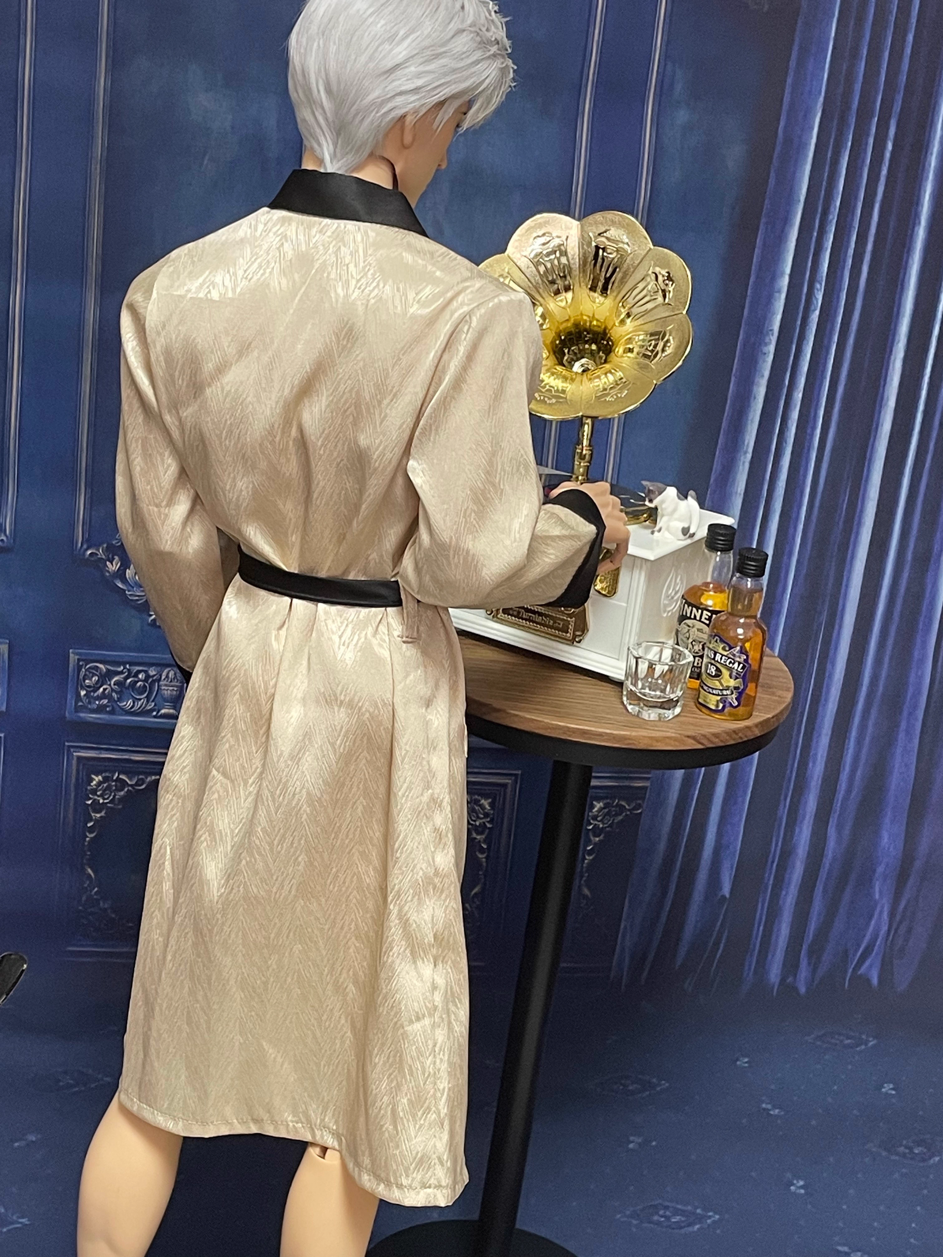 Bathrobe for ID75 BJD Doll Sleepwear Robe for Uncle-sized Doll Clothes  B408