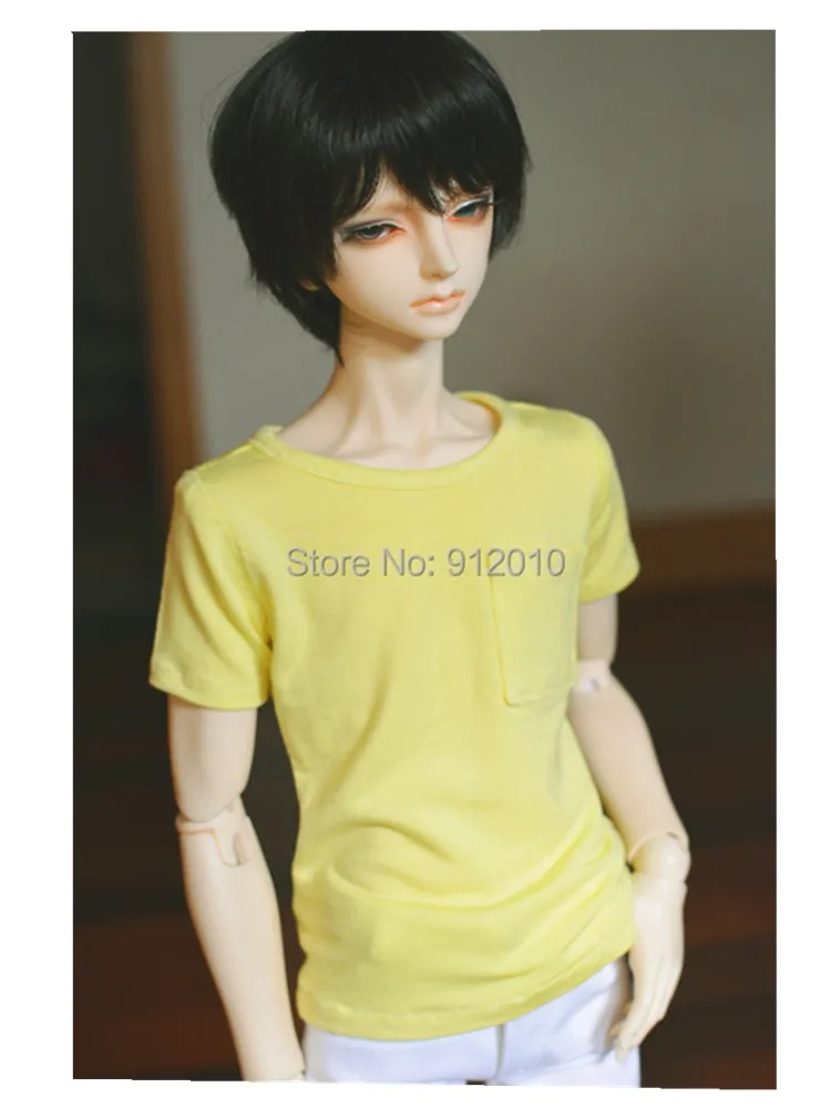 Custom Multicolor Basic Pocket T-shirt for BJD 1/6 YOSD 1/4 MSD 1/3 SD10 SD13 SD17 Uncle Doll clothes CMB82