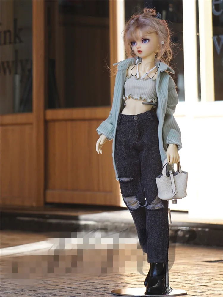 Corduroy Shirt for BJD 1/6 1/4 ,1/3 Doll Clothes Customized CWB235