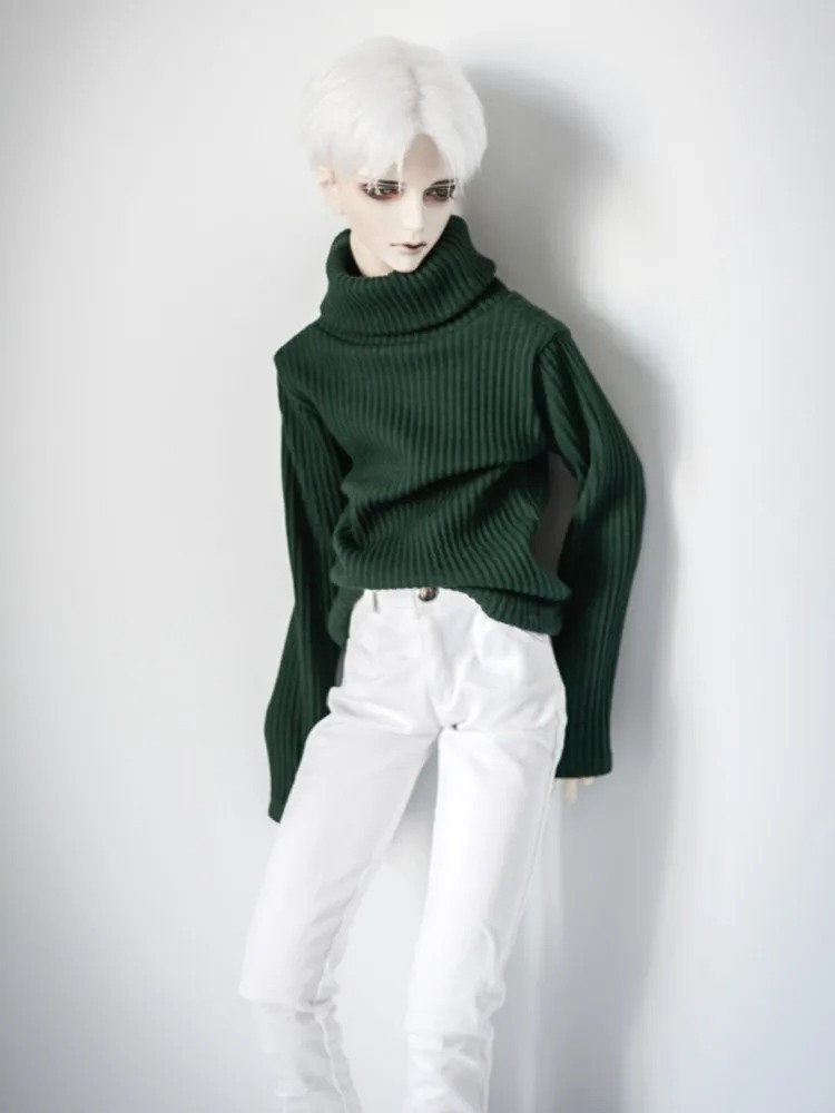 Custom Casual Warm Turtleneck Sweater for BJD 1/6 1/4 MSD 1/3 SD13 SD17 Uncle Doll Clothes CMB112