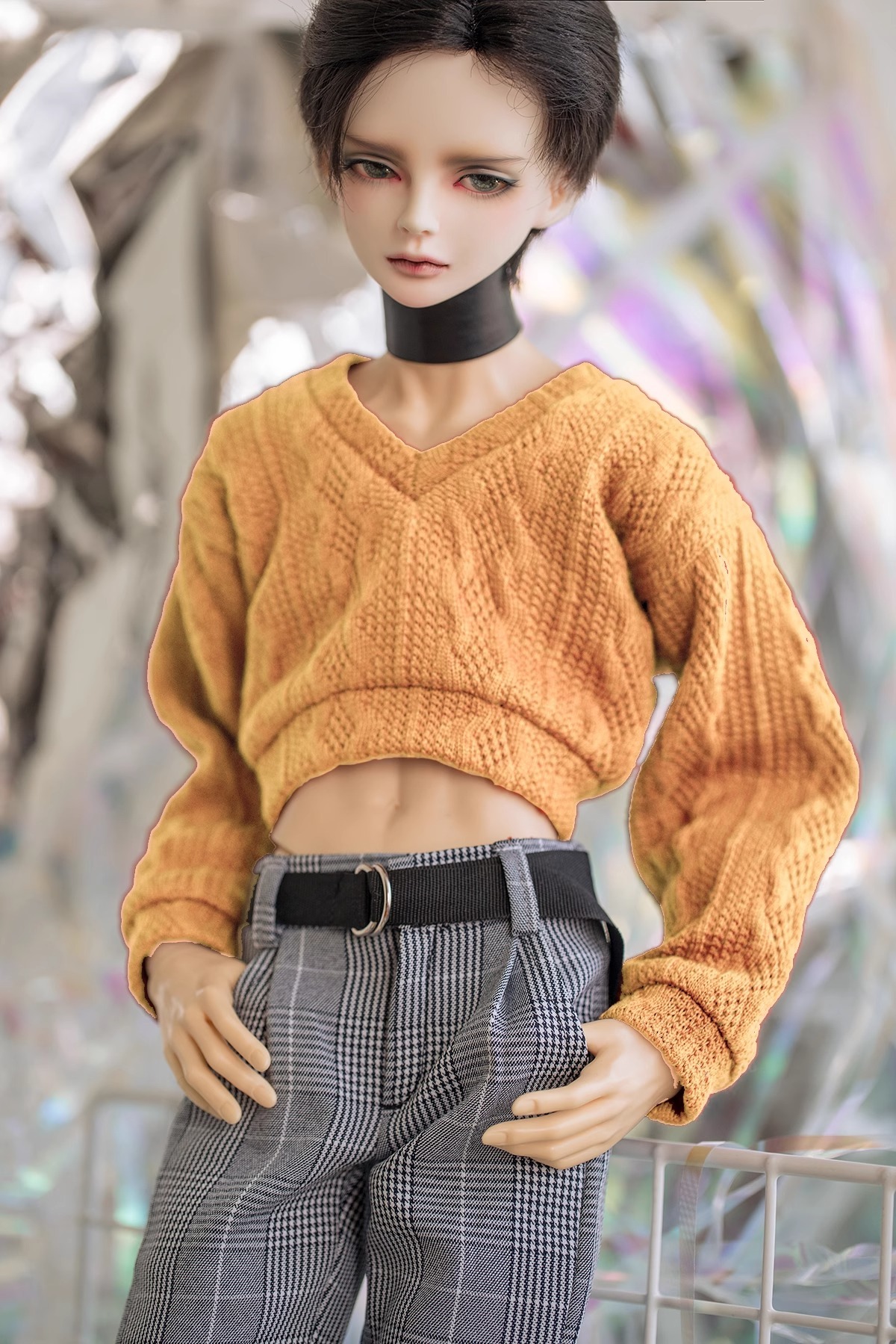 Custom Short Style Stylish Sweater For BJD Doll 1/6 1/4 1/3 Uncle ID75 CMB233