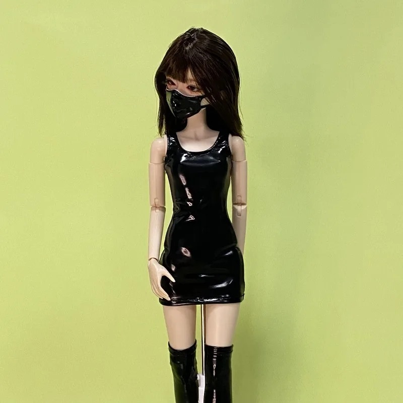 BJD  Sexy Leather Slim Dress for 1/4  MSD Doll Clothing Accessories CWB340